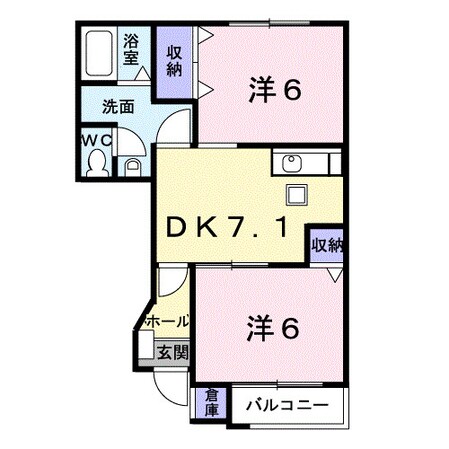 パルテールＤの物件間取画像